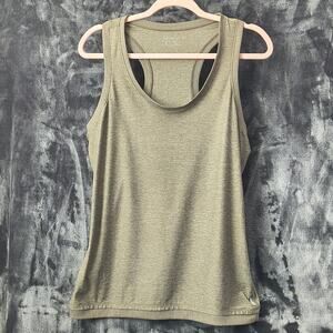Eddie Bauer Athletic Tank Top Women's Large Olive Green Heather